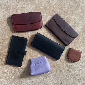 Vintage Coach and Portland Leather goods project NYC Y2K clutch wallet 4832 4849